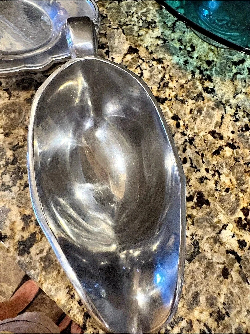 Lenox Gravy Boat & Saucer Silver